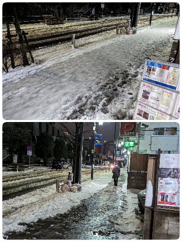 大雪警報の雪かき2