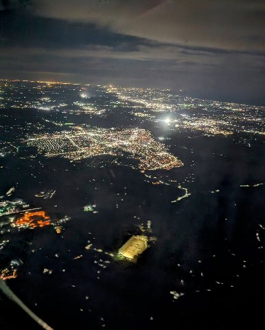 大網白里市上空を通過